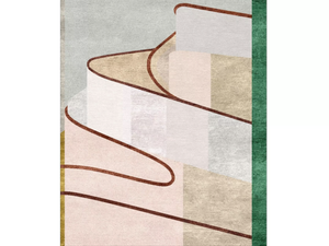 MARIA - Handmade wool and silk rug _ Tapis Rouge